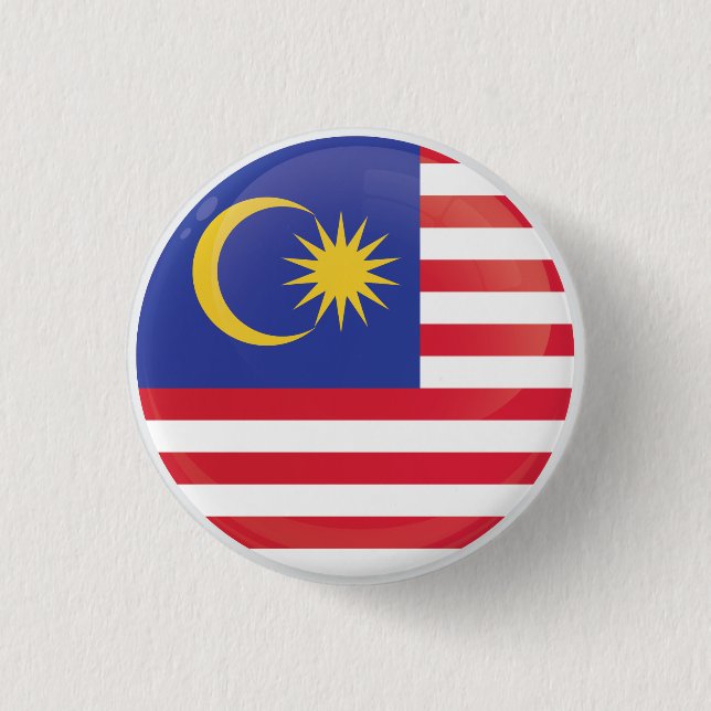 Malaysia  Round Icon Flag  Button (Front)
