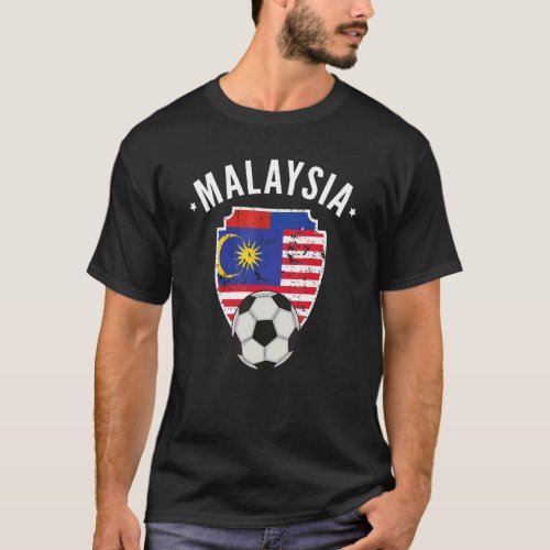 Malaysia Soccer Malaysia Flag Football Malaysian P T_Shirt