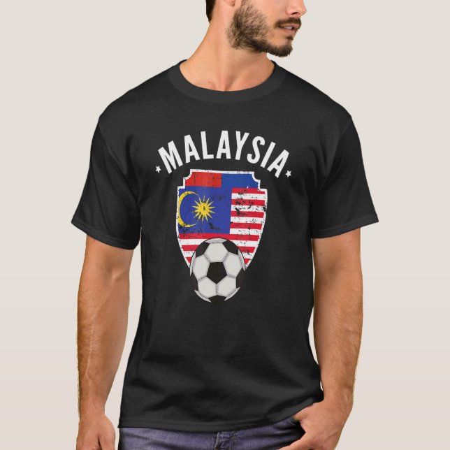 Malaysia Soccer Malaysia Flag Football Malaysian P T-Shirt (Front)