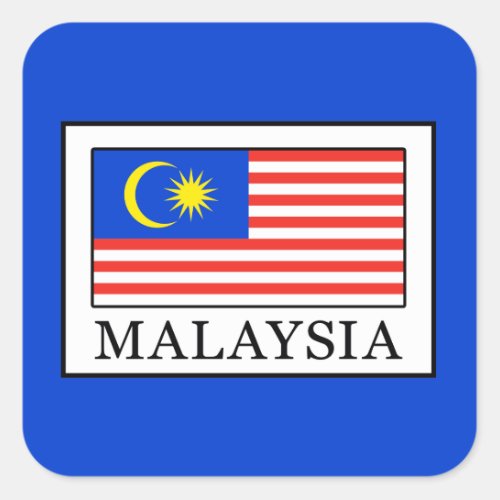 Malaysia Square Sticker