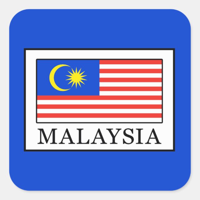 Malaysia Square Sticker (Front)