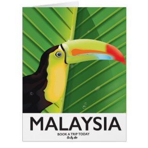 Malaysia Toucan travel poster
