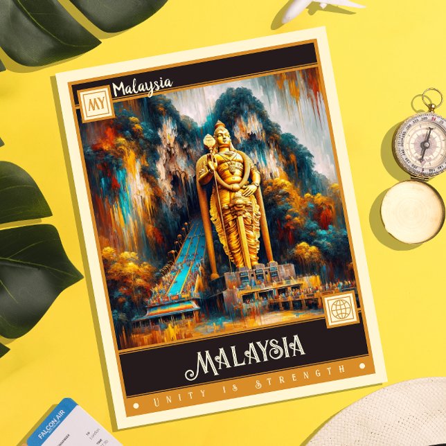 Malaysia | Vintage Painting Postcard (Creator Uploaded)