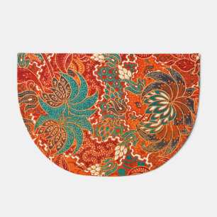 Malaysian Batik: Beautiful Art Pattern. Doormat
