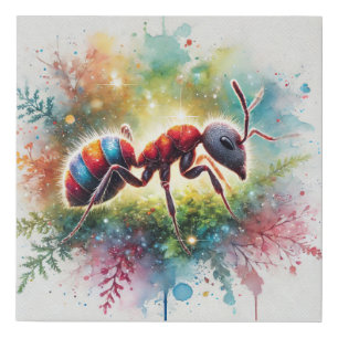 Malaysian exploding ant 221024AREF132 - Watercolor Faux Canvas Print