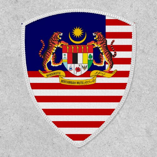 Malaysian Flag  Coat of Arms Flag of Malaysia Patch