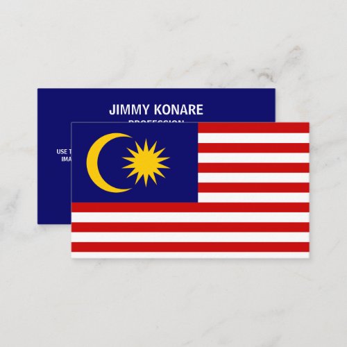 Malaysian Flag Flag of Malaysia Business Card