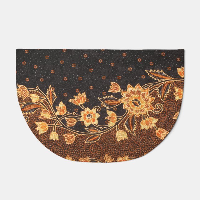 Malaysian Indonesian Batik Art Beauty Doormat (Front)