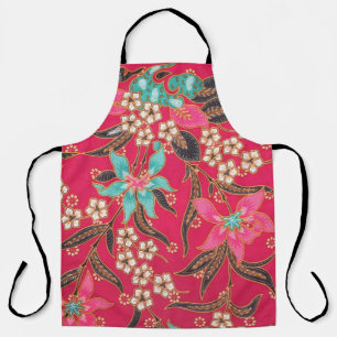 Malaysian Indonesian Batik Art Pattern Apron