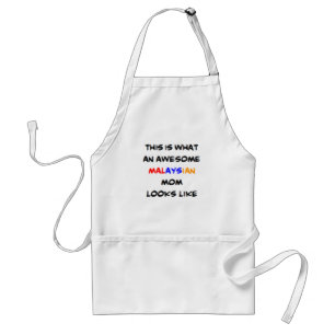 malaysian mom, awesome adult apron