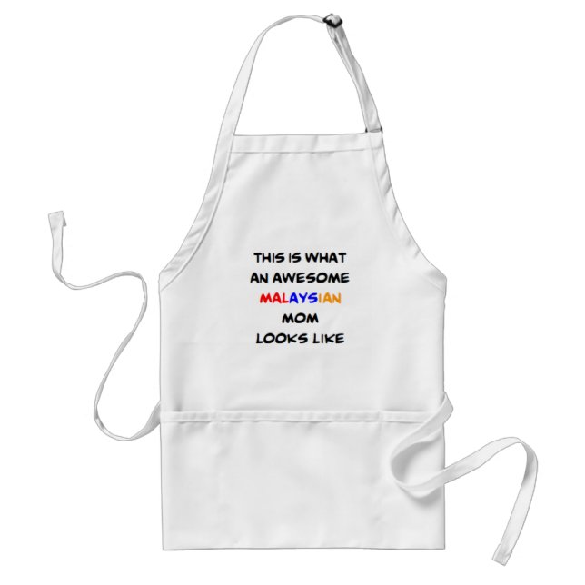 malaysian mom, awesome adult apron (Front)
