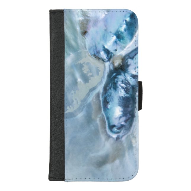 Malaysian Mother of Pearl iPhone Wallet Case (Front)