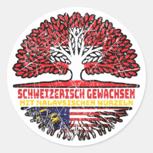 Malaysian Swiss Bauzel Classic Round Sticker