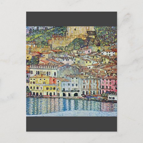 Malcena at the Gardasee by Gustav Klimt Postcard