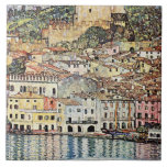 Malcesine am Gardasee by Gustav Klimt Ceramic Tile<br><div class="desc">Malcesine am Gardasee,  famous painting by Gustav Klimt,  1913.</div>