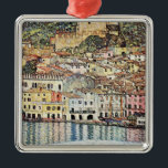 Malcesine am Gardasee by Gustav Klimt Metal Ornament<br><div class="desc">Malcesine am Gardasee,  famous painting by Gustav Klimt,  1913.</div>