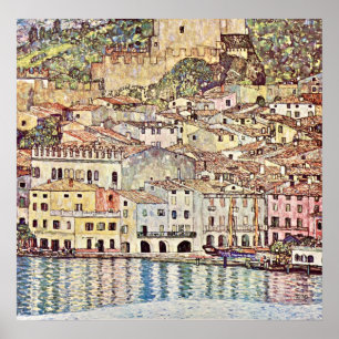 Malcesine at Lake Garda by Gustav Klimt Poster