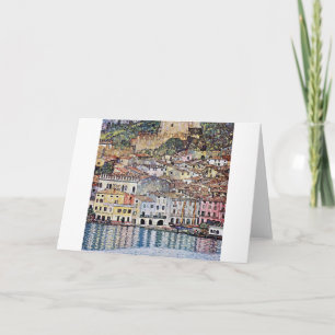 Malcesine at Lake Garda, Gustav Klimt Card