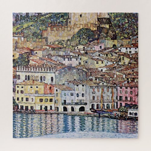 Malcesine at Lake Garda Gustav Klimt Jigsaw Puzzle