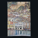 Malcesine at Lake Garda, Gustav Klimt Kitchen Towel<br><div class="desc">Gustav Klimt (July 14, 1862 – February 6, 1918) was an Austrian symbolist painter and one of the most prominent members of the Vienna Secession movement. Klimt is noted for his paintings, murals, sketches, and other objets d'art. In addition to his figurative works, which include allegories and portraits, he painted...</div>