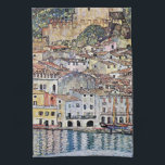 Malcesine at Lake Garda, Gustav Klimt Kitchen Towel<br><div class="desc">Gustav Klimt (July 14, 1862 – February 6, 1918) was an Austrian symbolist painter and one of the most prominent members of the Vienna Secession movement. Klimt is noted for his paintings, murals, sketches, and other objets d'art. In addition to his figurative works, which include allegories and portraits, he painted...</div>