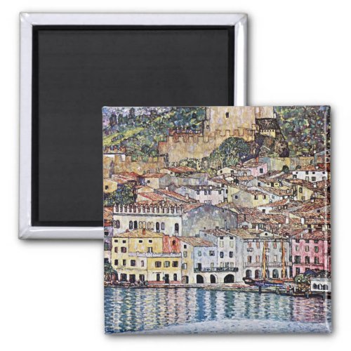 Malcesine at Lake Garda Gustav Klimt Magnet