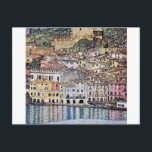 Malcesine at Lake Garda, Gustav Klimt Postcard<br><div class="desc">Gustav Klimt (July 14, 1862 – February 6, 1918) was an Austrian symbolist painter and one of the most prominent members of the Vienna Secession movement. Klimt is noted for his paintings, murals, sketches, and other objets d'art. In addition to his figurative works, which include allegories and portraits, he painted...</div>