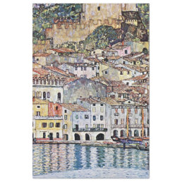 Malcesine at Lake Garda, Gustav Klimt Tissue Paper