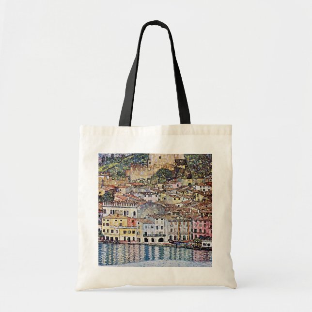Malcesine at Lake Garda, Gustav Klimt Tote Bag (Front)