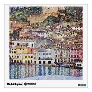 Malcesine at Lake Garda, Gustav Klimt Wall Decal