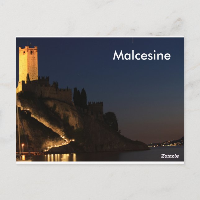 Malcesine lago di garda postcard (Back)