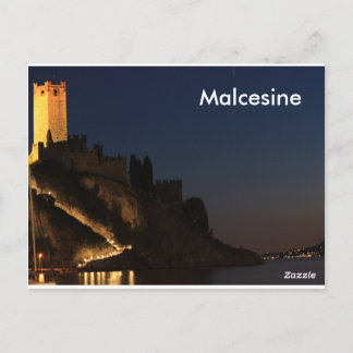 Malcesine lago di garda postcard