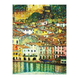 Malcesine on Lake Garda (1913), Gustav Klimt Canvas Print