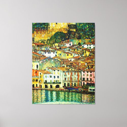 Malcesine on Lake Garda 1913 Gustav Klimt Canvas Print