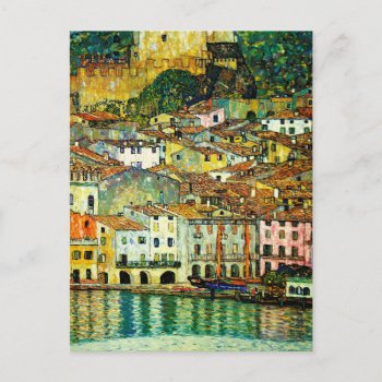 Malcesine On Lake Garda (1913)  Gustav Klimt Postcard by TheArts at Zazzle