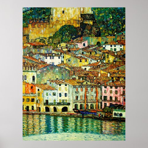 Malcesine on Lake Garda 1913 Gustav Klimt Poster