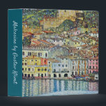 Malcesine on Lake Garda By Gustav Klimt 3 Ring Binder<br><div class="desc">Malcesine on Lake Garda (1913) by Gustav Klimt is a vintage Victorian Era Art Nouveau fine art symbolism painting. A beautiful view of the Italian city of Malcesine with buildings and houses on the edge of the harbor. The homes and boats cast a reflection in the calm water. You can...</div>