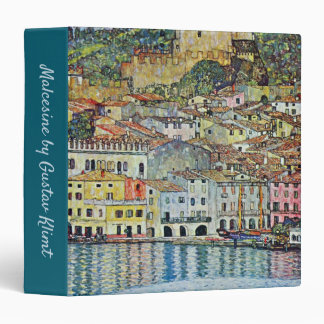 Malcesine on Lake Garda By Gustav Klimt 3 Ring Binder