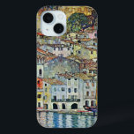 Malcesine on Lake Garda By Gustav Klimt iPhone 15 Case<br><div class="desc">Malcesine on Lake Garda (1913) by Gustav Klimt is a vintage Victorian Era Art Nouveau fine art symbolism painting. A beautiful view of the Italian city of Malcesine with buildings and houses on the edge of the harbor. The homes and boats cast a reflection in the calm water. You can...</div>