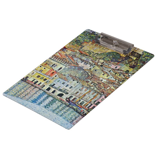 Malcesine on Lake Garda By Gustav Klimt Clipboard (Angled)
