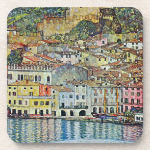 Malcesine on Lake Garda By Gustav Klimt Drink Coaster