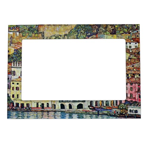 Malcesine on Lake Garda By Gustav Klimt Magnetic Picture Frame