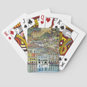 Malcesine on Lake Garda By Gustav Klimt Poker Cards