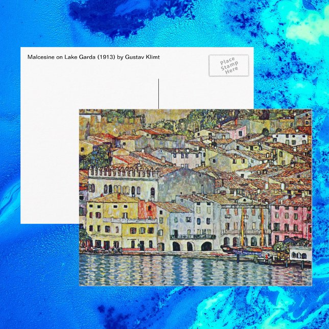 Malcesine on Lake Garda By Gustav Klimt Postcard (Creator Uploaded)