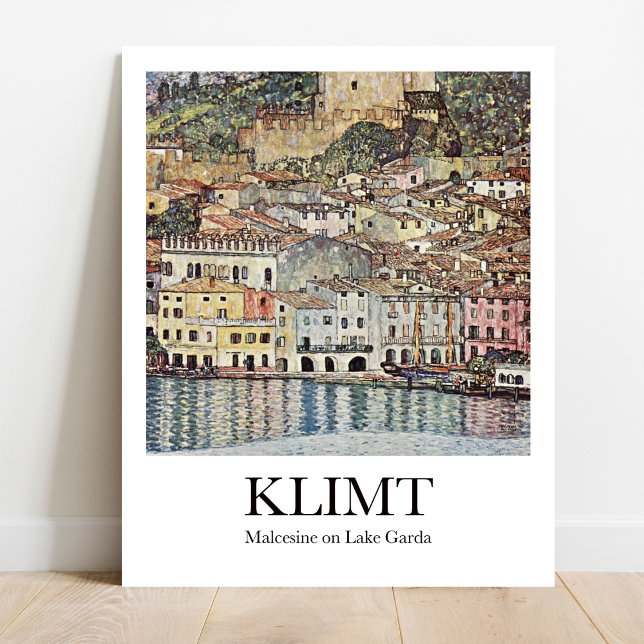 Malcesine on Lake Garda by Gustav Klimt Poster (Italian Escape: Klimt's "Malcesine on Lake Garda." Golden hues adorn your walls)