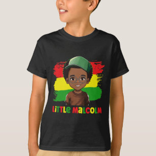 Malcolm Black History Month Melanin Kid Boy Son Pr T-Shirt