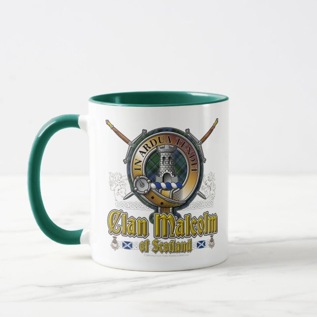 Malcolm Clan Badge Mug (Left)