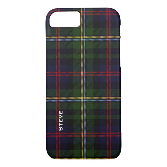Malcolm Clan Tartan Plaid iPhone 7 Case (Back)