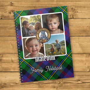 Malcolm Family Photo Collage Notebook