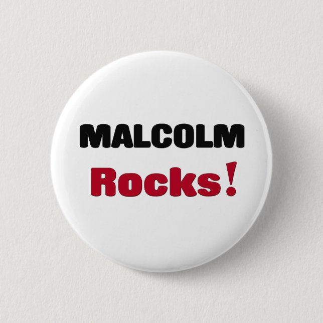 Malcolm Rocks Button (Front)